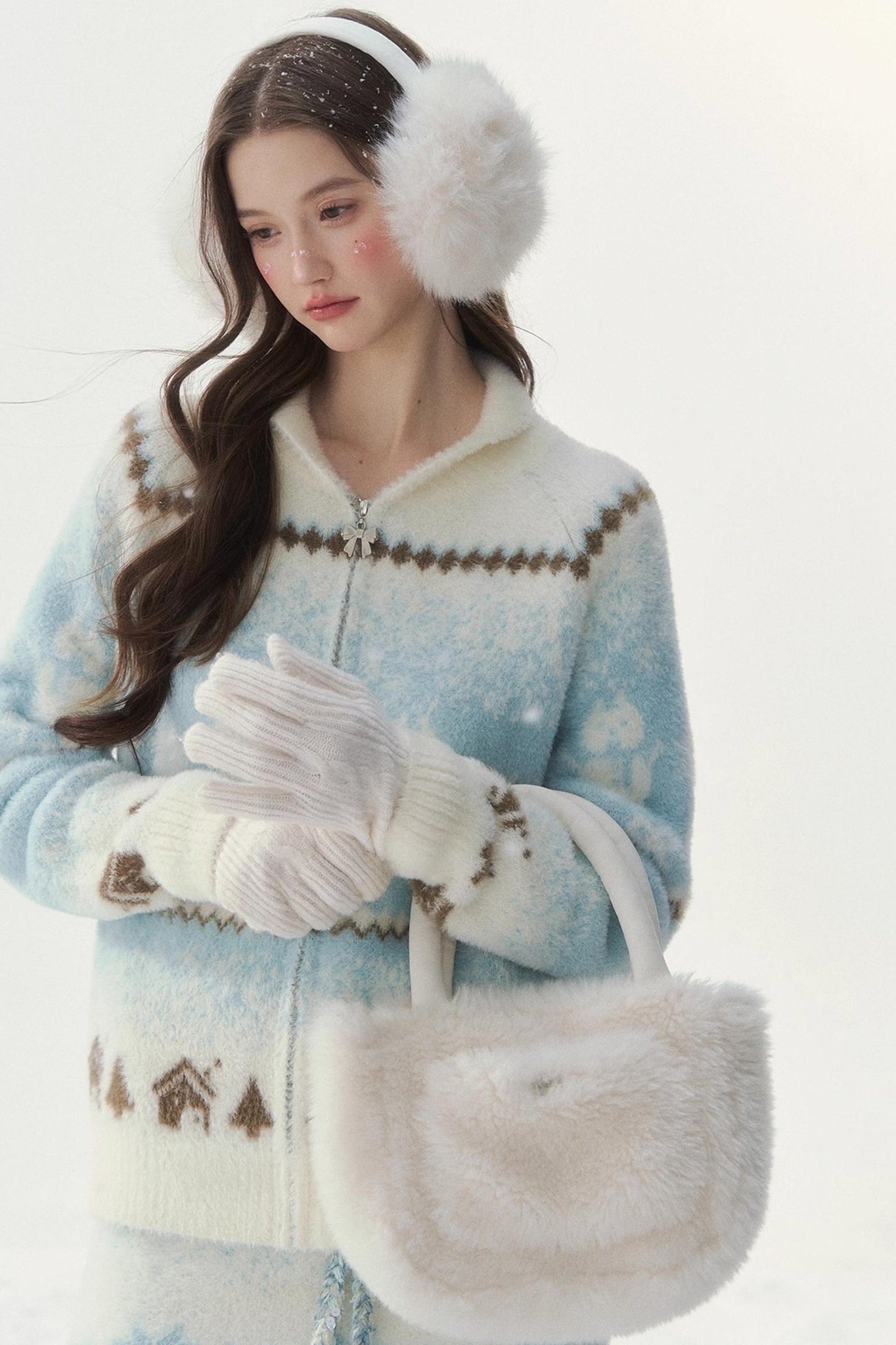 First Snow Nerzjacke und Rock Set