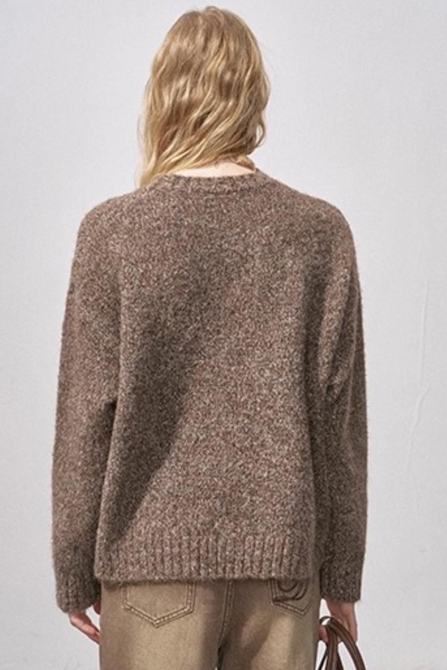 Floral Diamond Knit Sweater