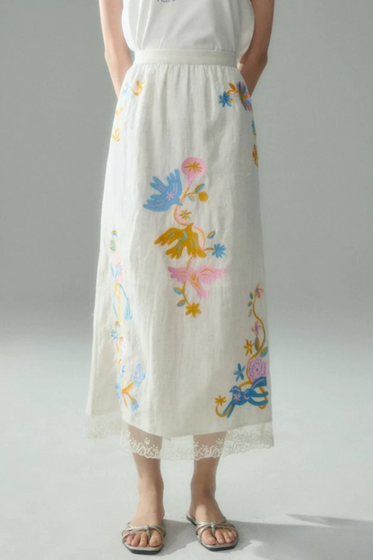 Pony Embroidery Cotton Linen Set-Up