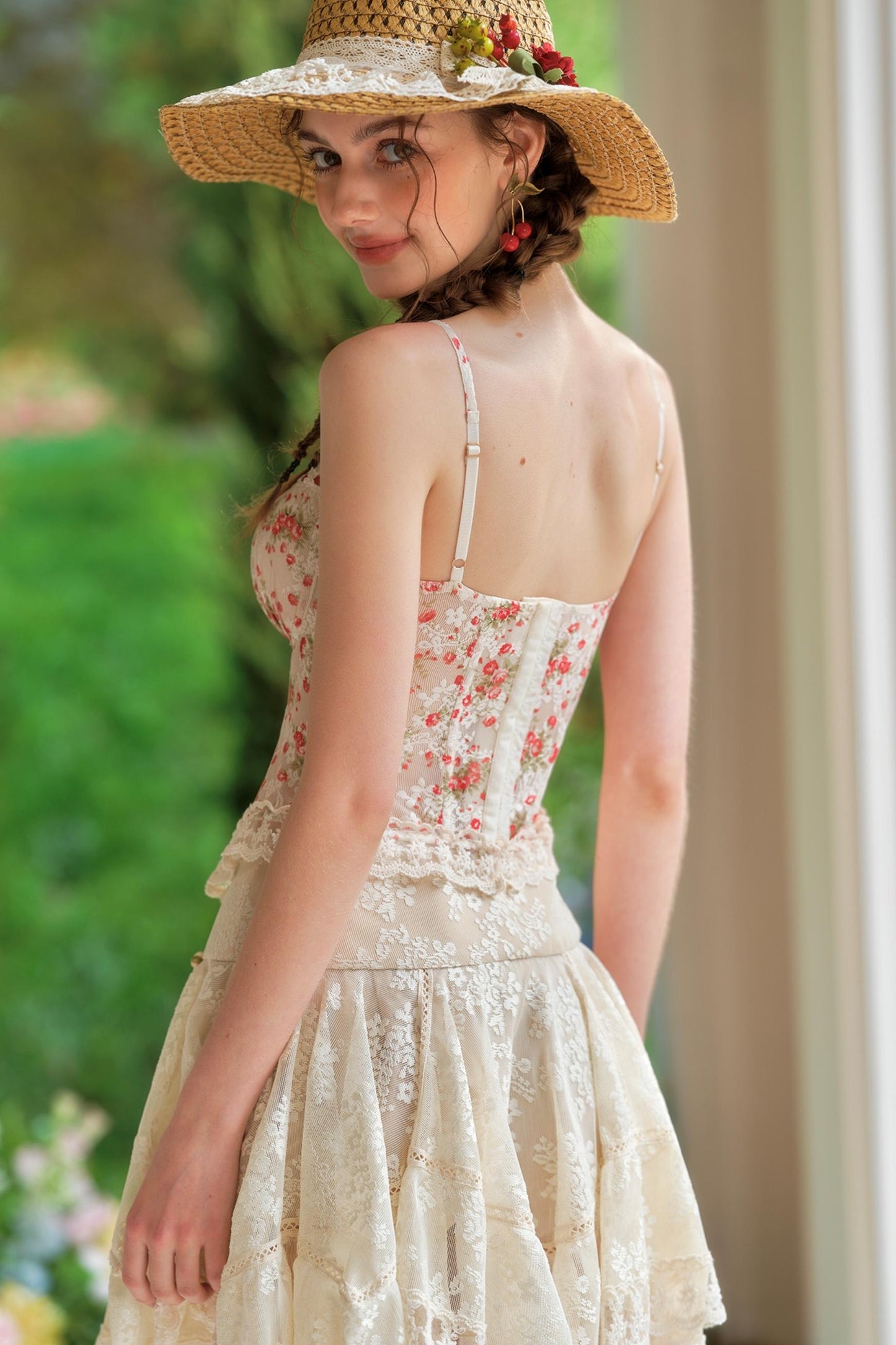 Blossom Lace Corset Skirt Set-Up