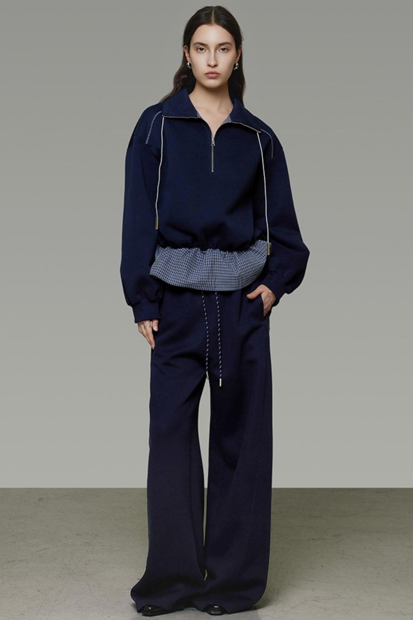 Autumn Drape Slimming Wide-Leg Pants