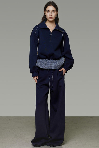 Autumn Drape Slimming Wide-Leg Pants