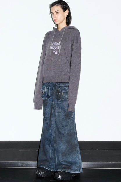 Aged Slim Fishtail Skirt