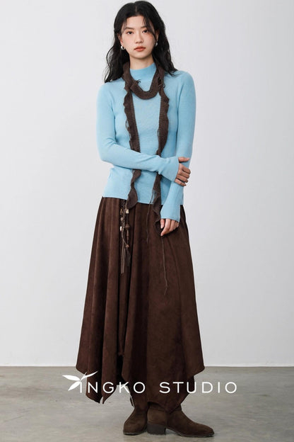 Light Blue Round Neck Sweater