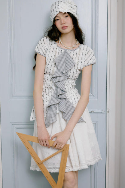 Ruffle Asymmetrical Skirt Set-Up