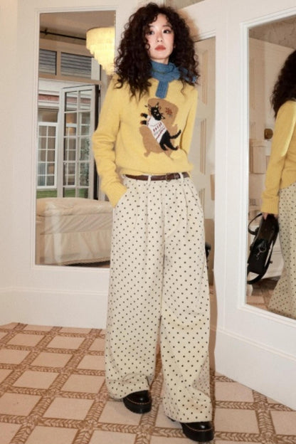 Mohair Room Cat Sweater Set-Up