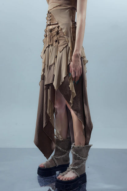 Eclectic Asymmetrical Skirt