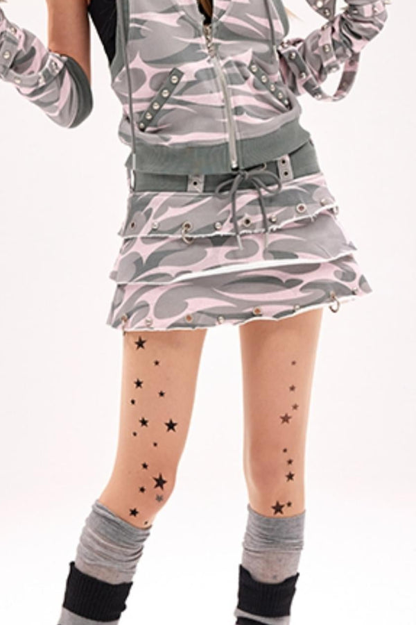 Spiked Elegance Skirt