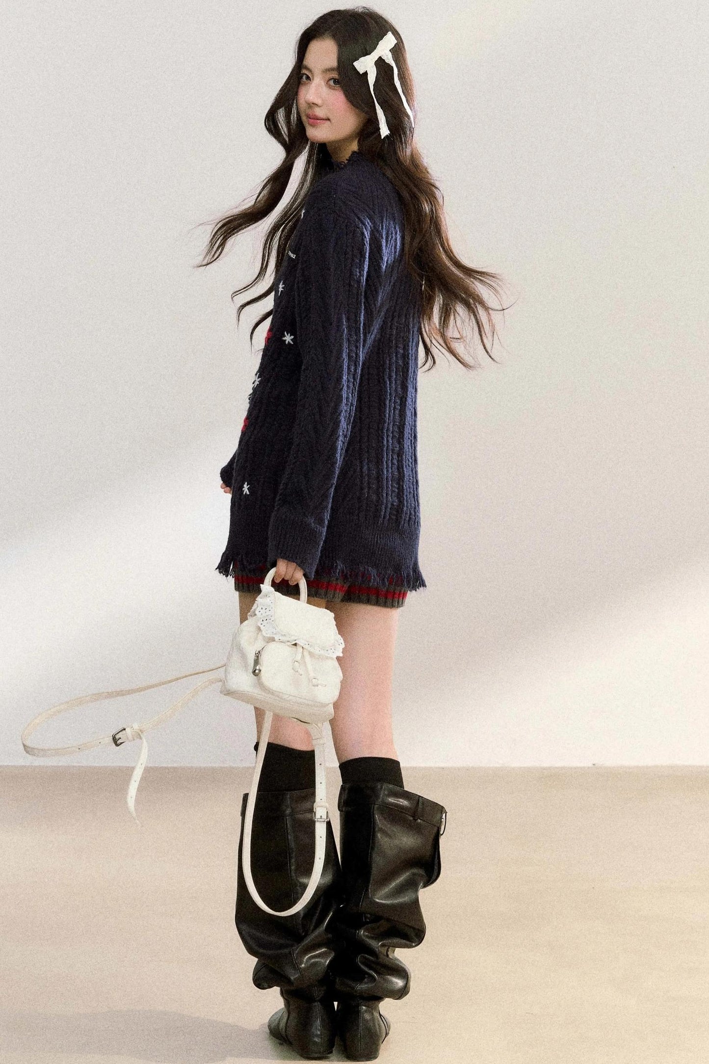 Floral V-Neck Cardigan