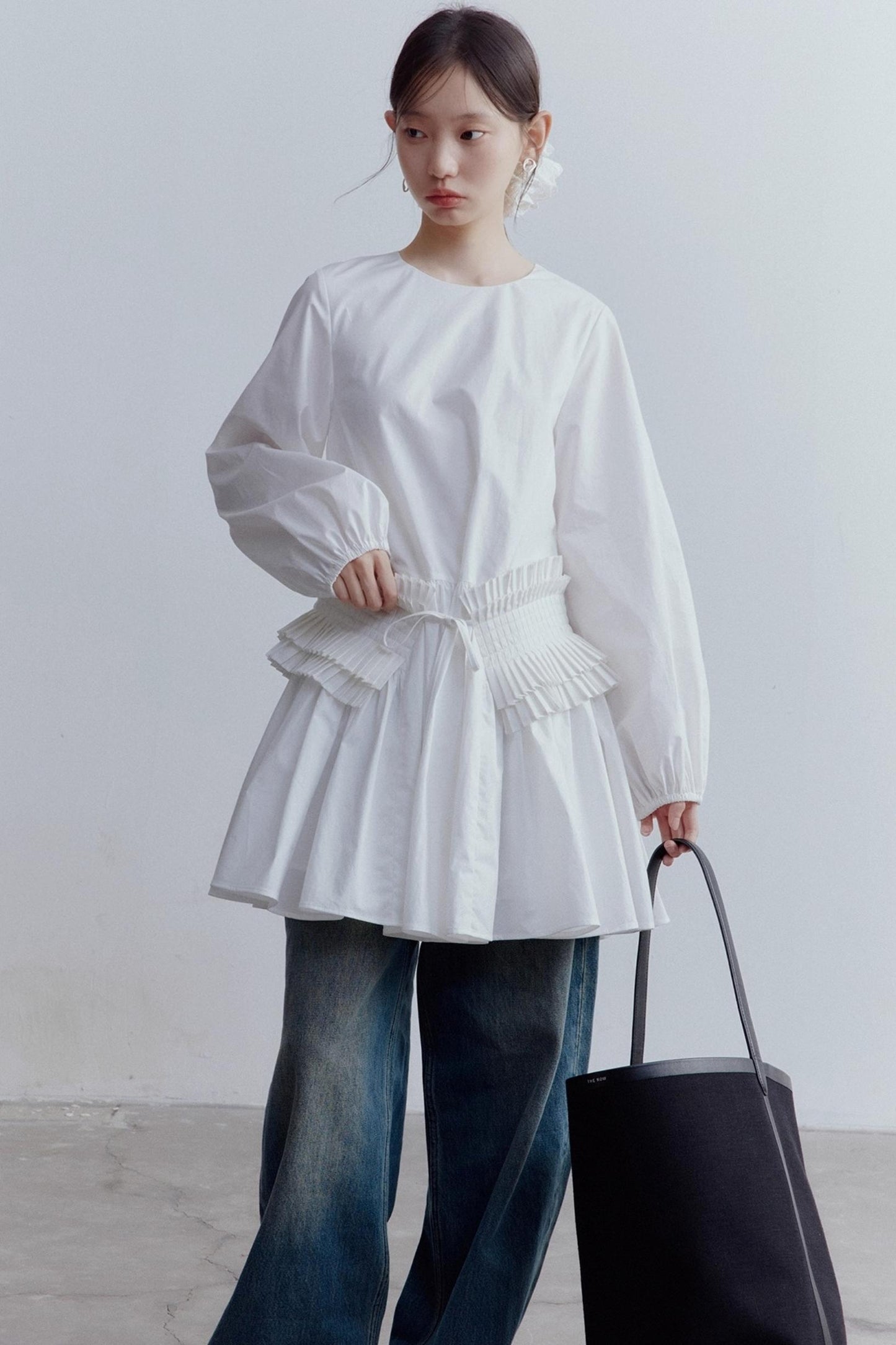 Pleated Large Swing Doll Dress