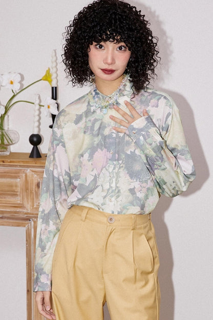 Hazy Floral Spring Shirt