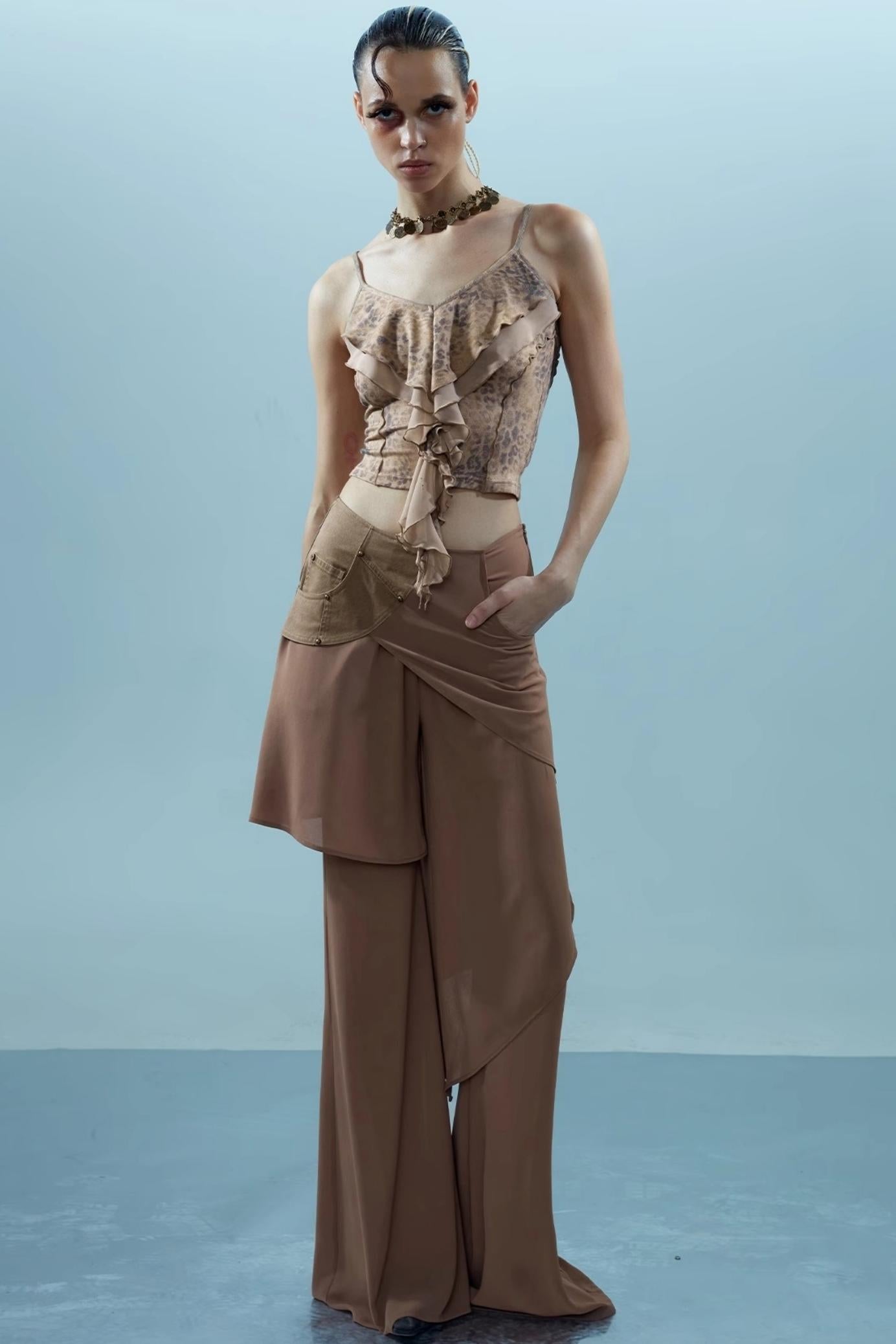 Ruffle Snake Camisole