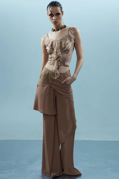 Ruffle Snake Camisole