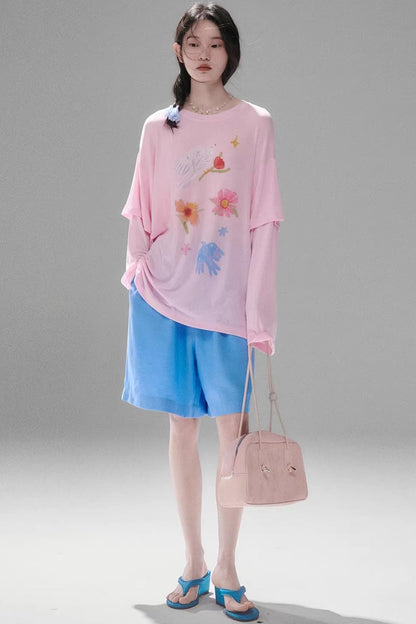 Cotton Linen Bermuda Shorts