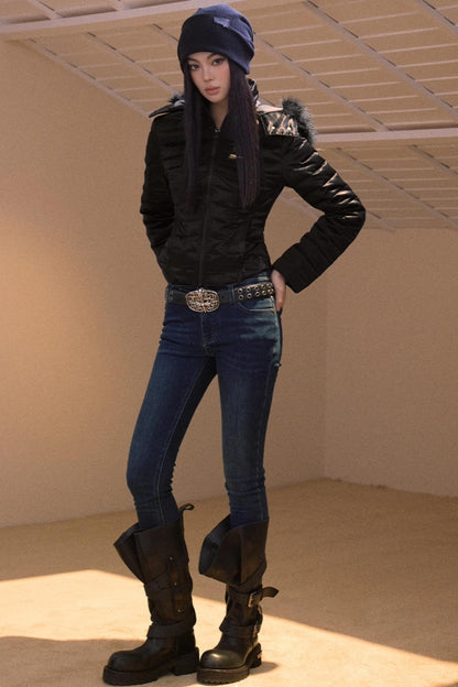 Vintage Fleece-Lined Slim-Fit Jeans