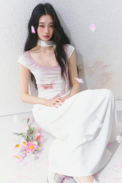 Elegance Tantalum Print Dress