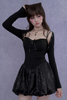 Schwarze Strickjacke