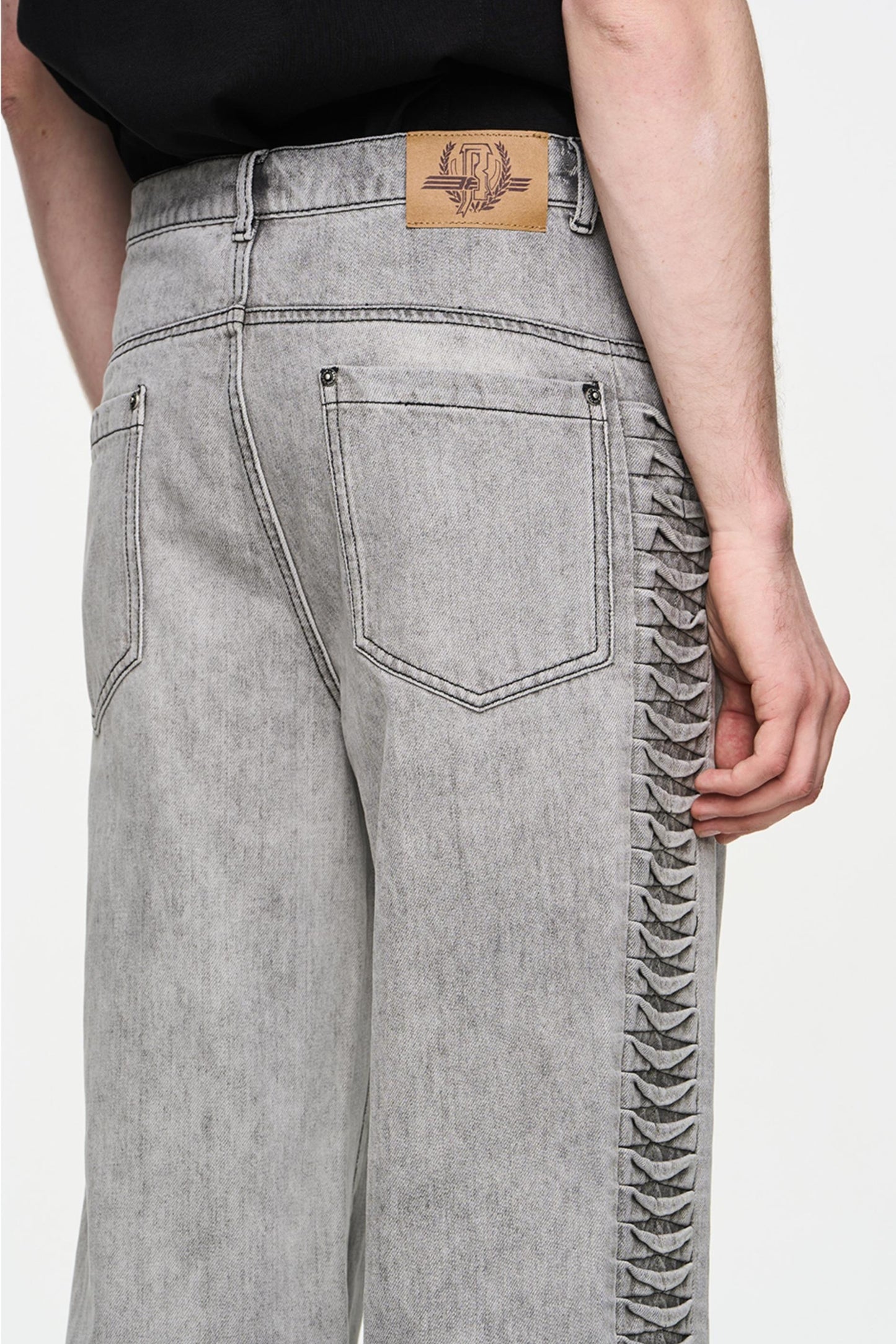 Relaxed Straight Denim Trousers