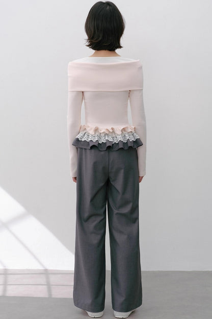 Cherry Blossom Bow Sleeve T-Shirt