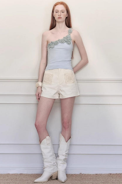 Bamboo Ribbon Summer Bustier Top