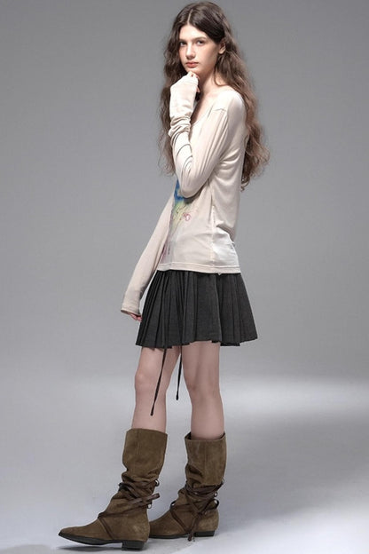 Sand Rose Large Neckline Sunscreen T-Shirt