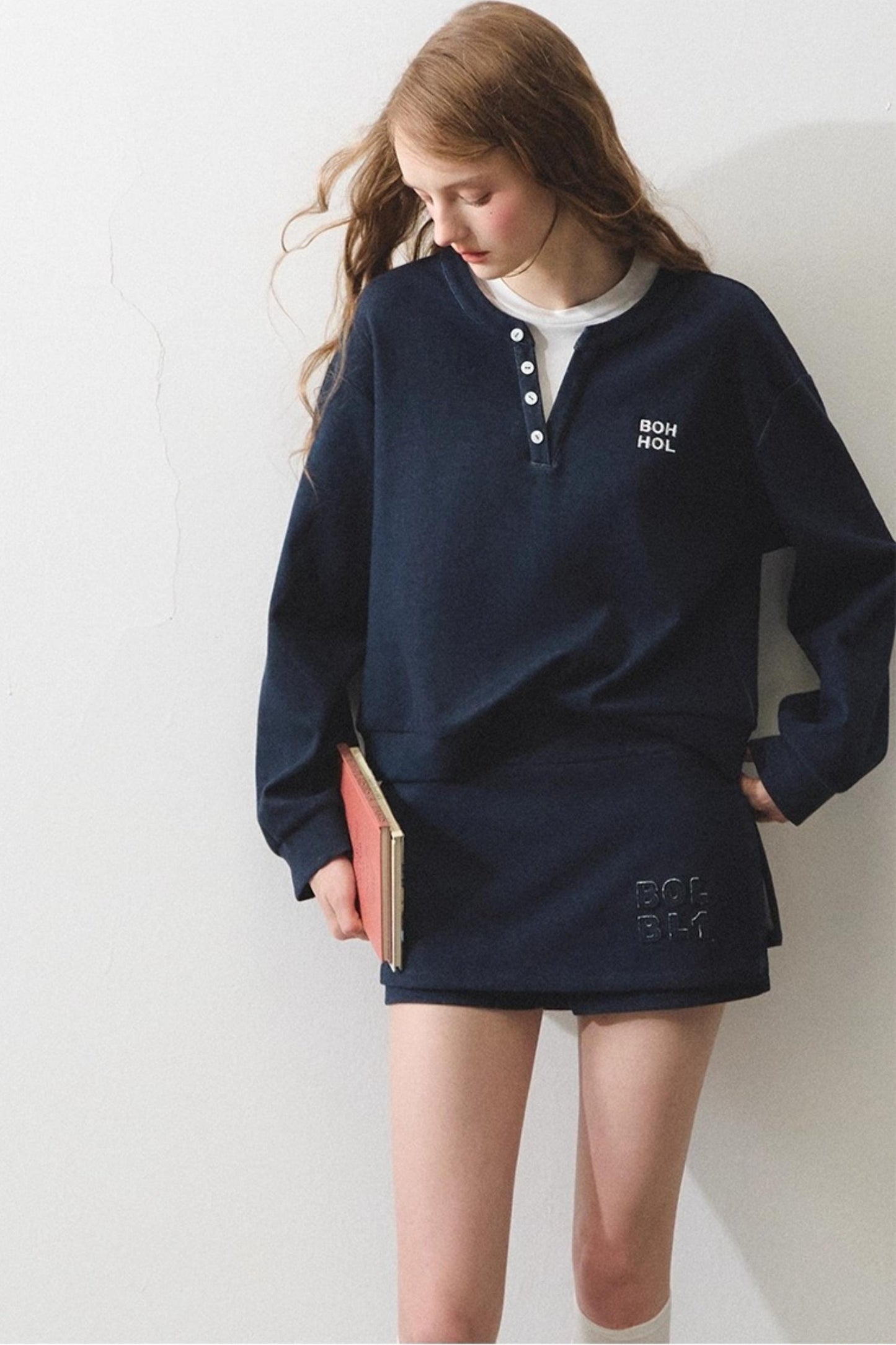 Mint Vintage Doppellagiges Sweatshirt