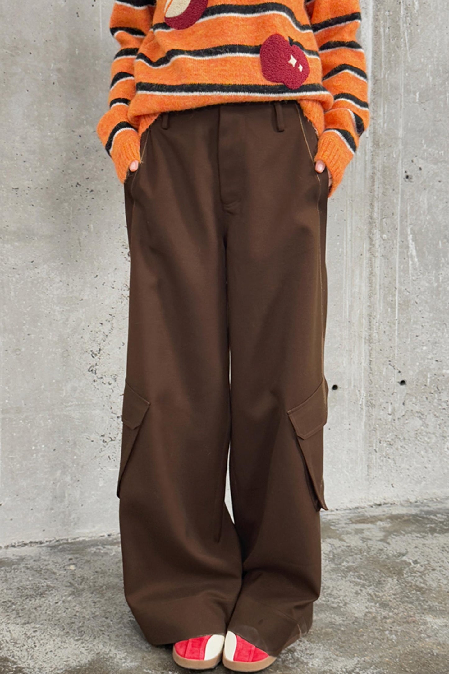 Relaxed Silhouette Split Pants