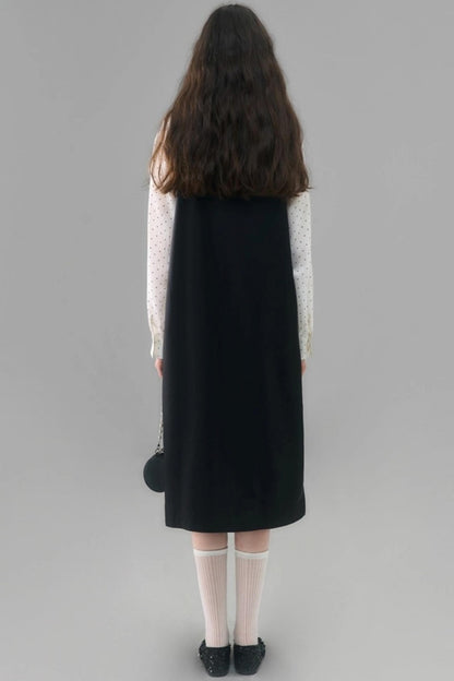 Flower Twisted Strap Suspender Dress