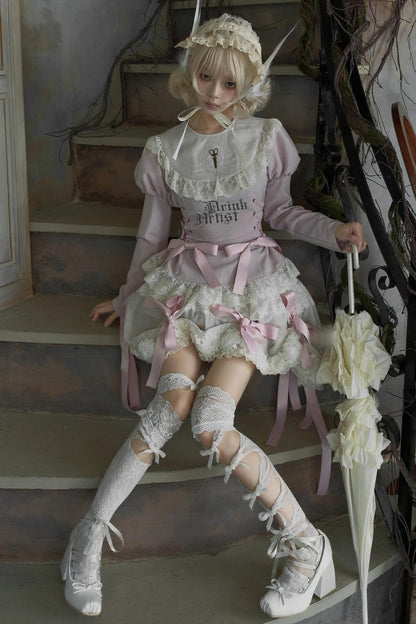 Pink Lace Swing Shirt Set-Up