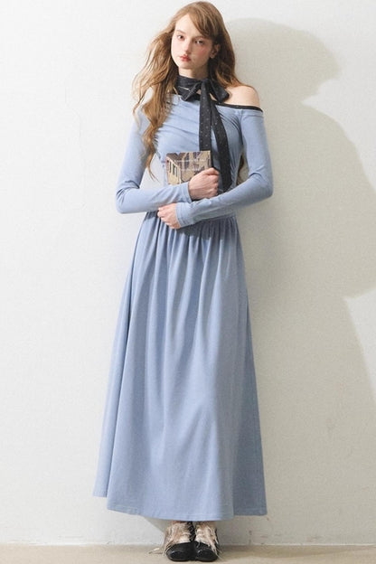 Romance Off-the-Shoulder Bow Dress