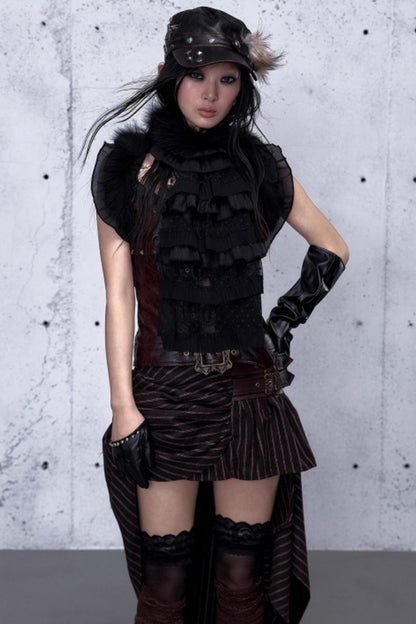 Romantic Lace Layered Scarf