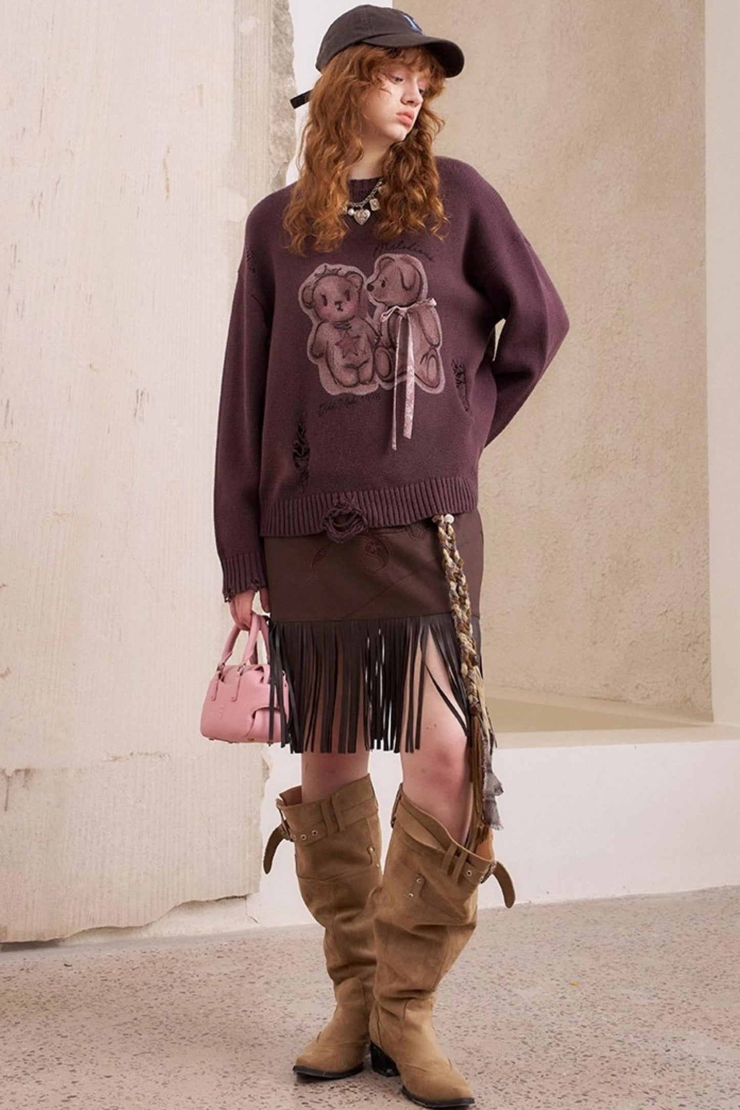 Bear Knitted Sweater