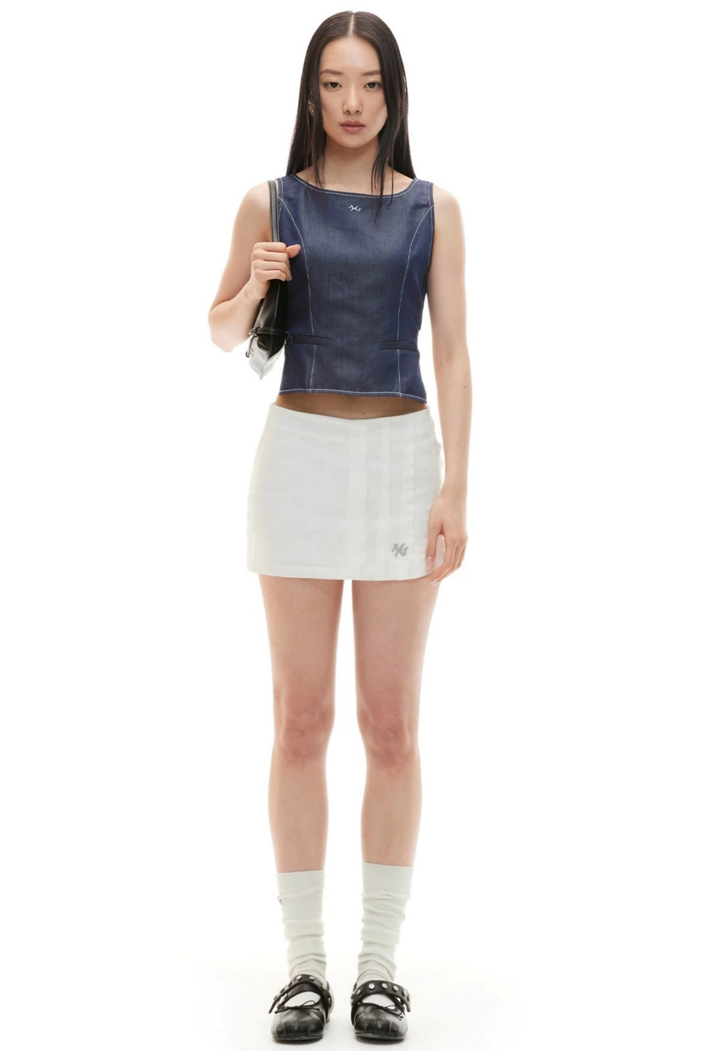 Lyocell Linen A-Line Skirt