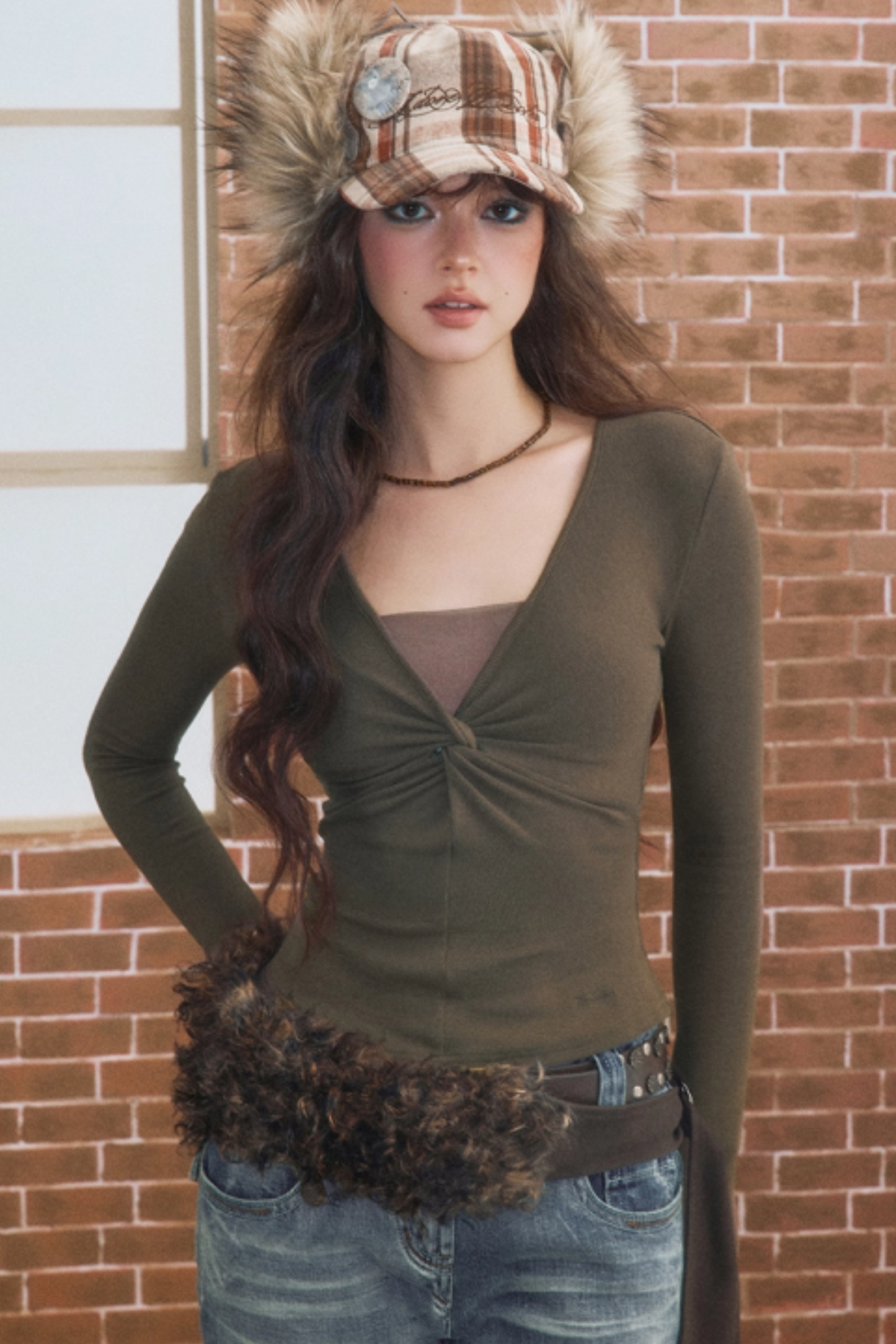 Winter Plush Baseball Cap