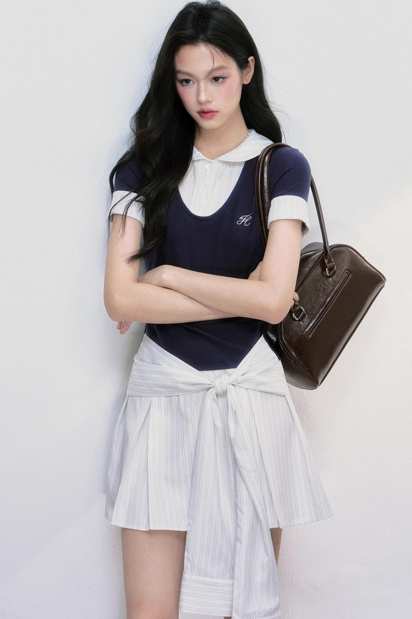 Chic Lycra Two-Piece Dress