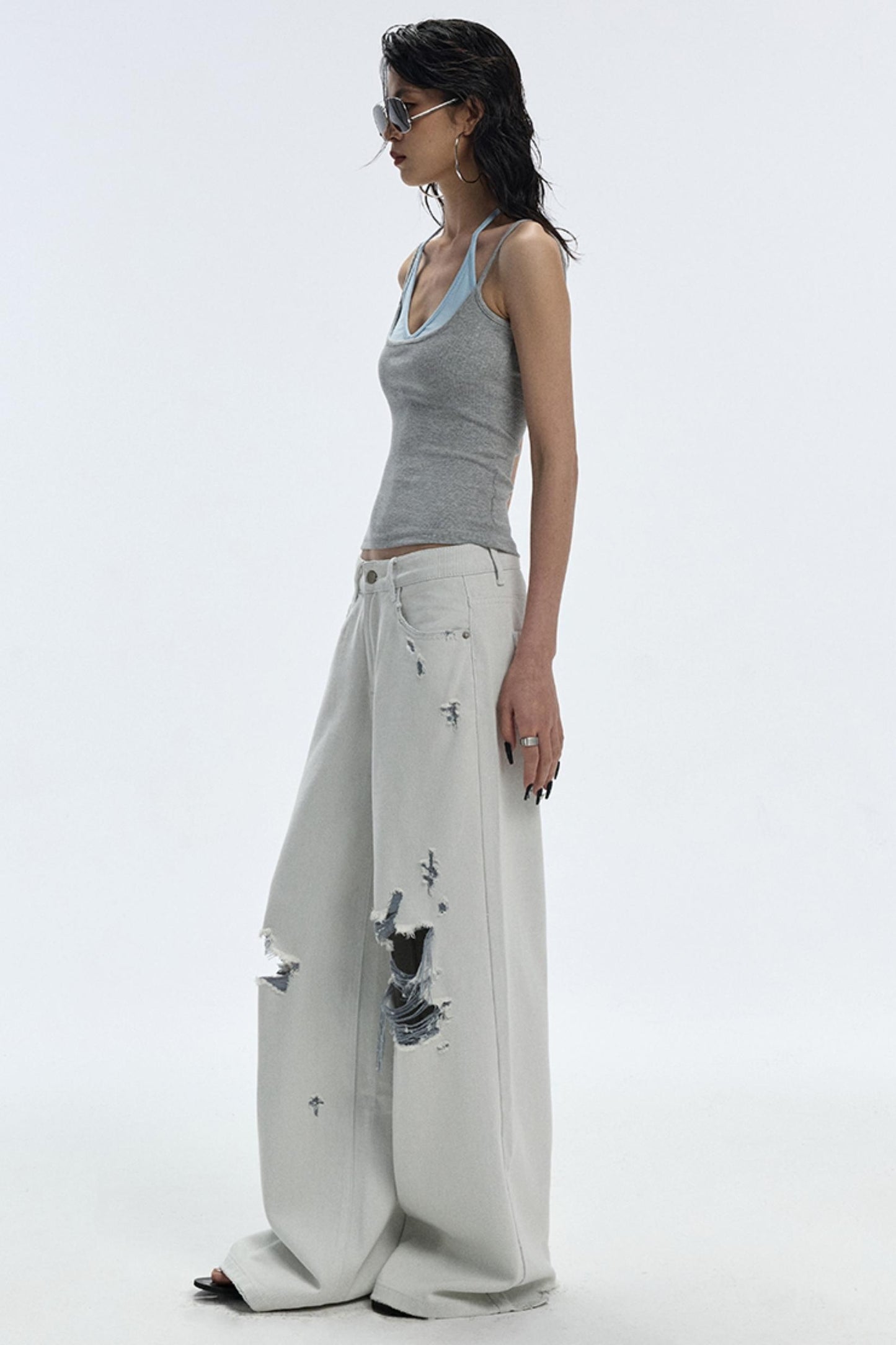 Summer Breathing Wide-Leg Jeans