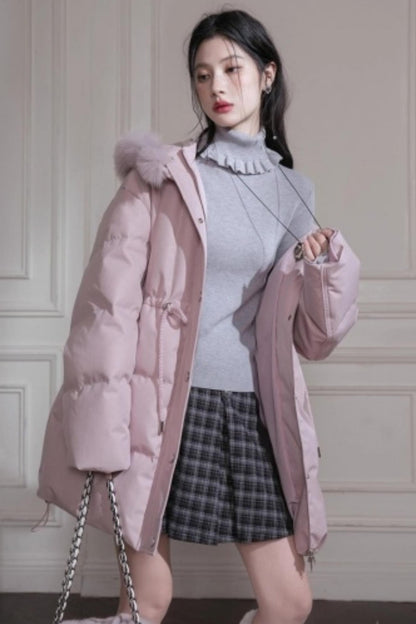 Mercerized Wool Ruffle Sweater