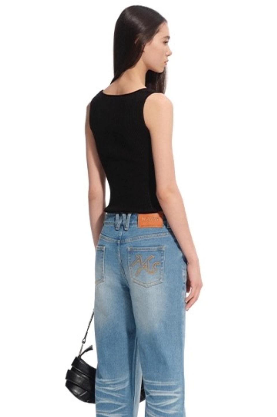 Hollow Knitted Slimming Camisole Top