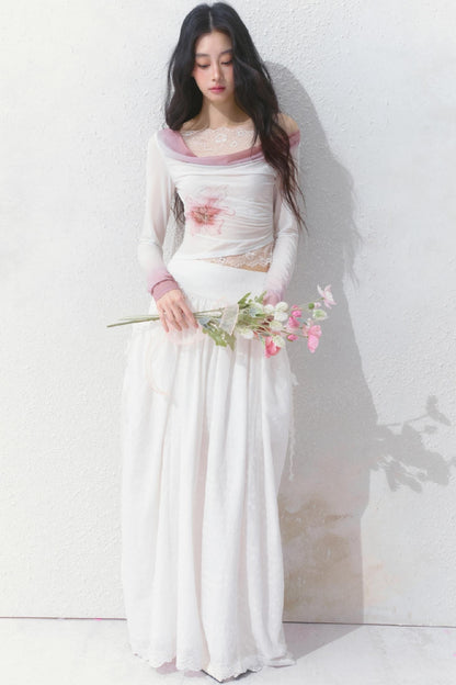 Romantic Lace Patchwork Tee