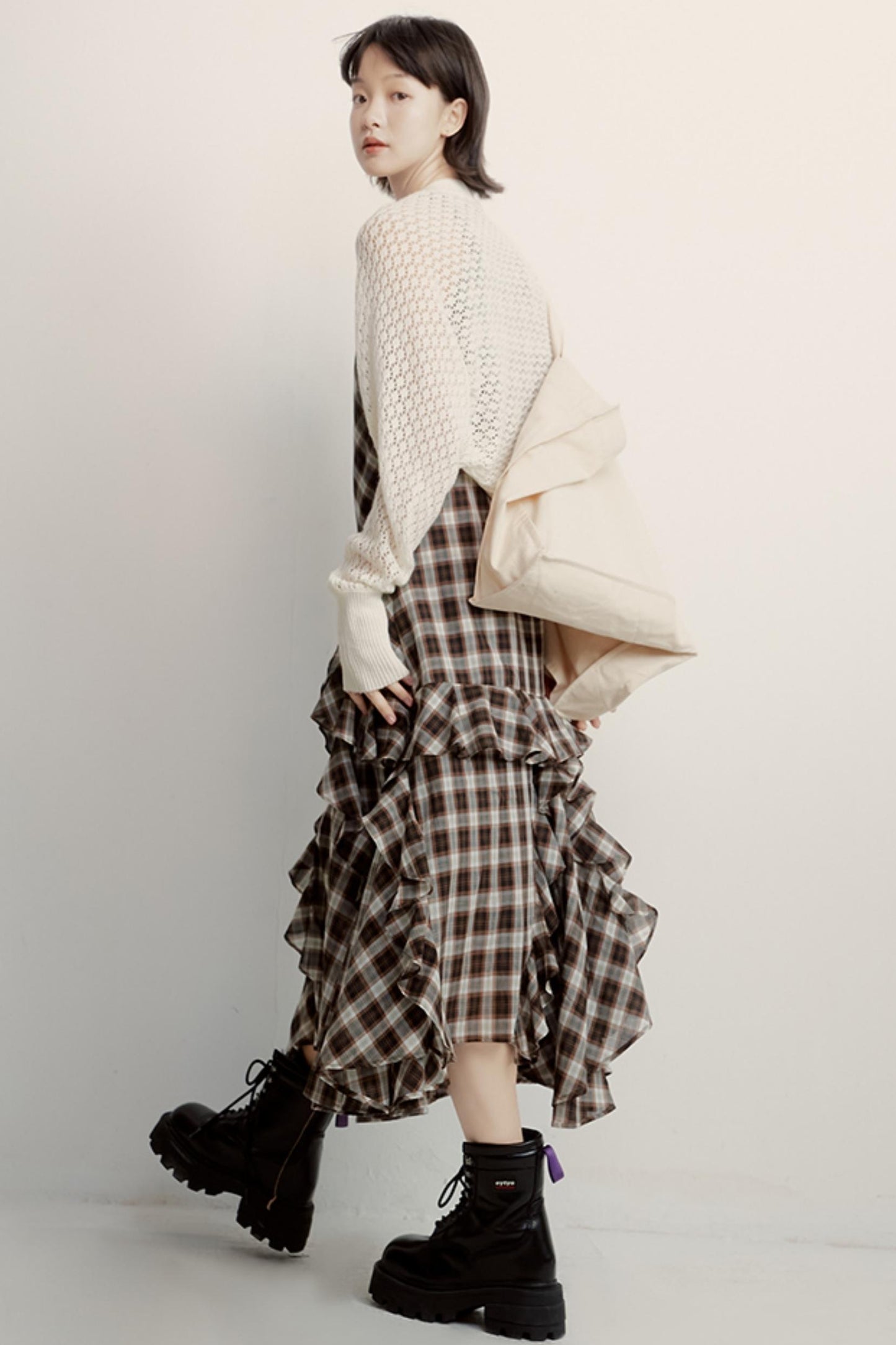 Cream Jacquard Cardigan