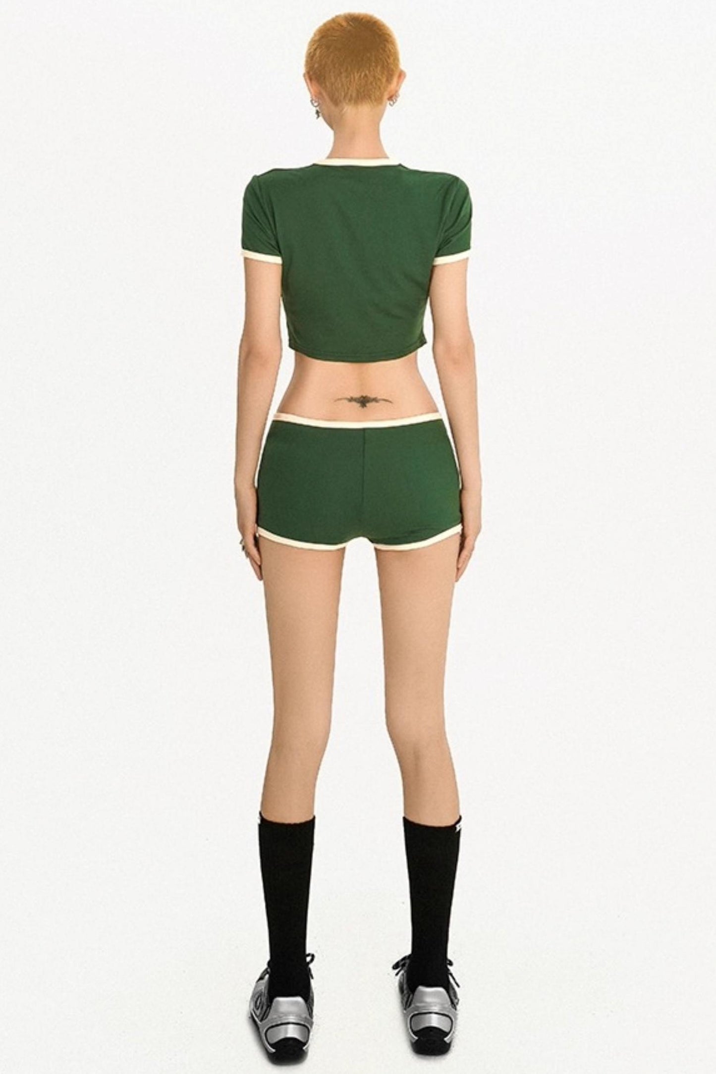 Summer Athleisure Crop Top Set