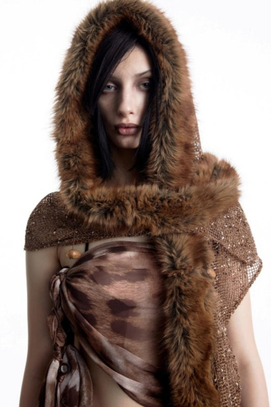 Snow Particles Wool Scarf