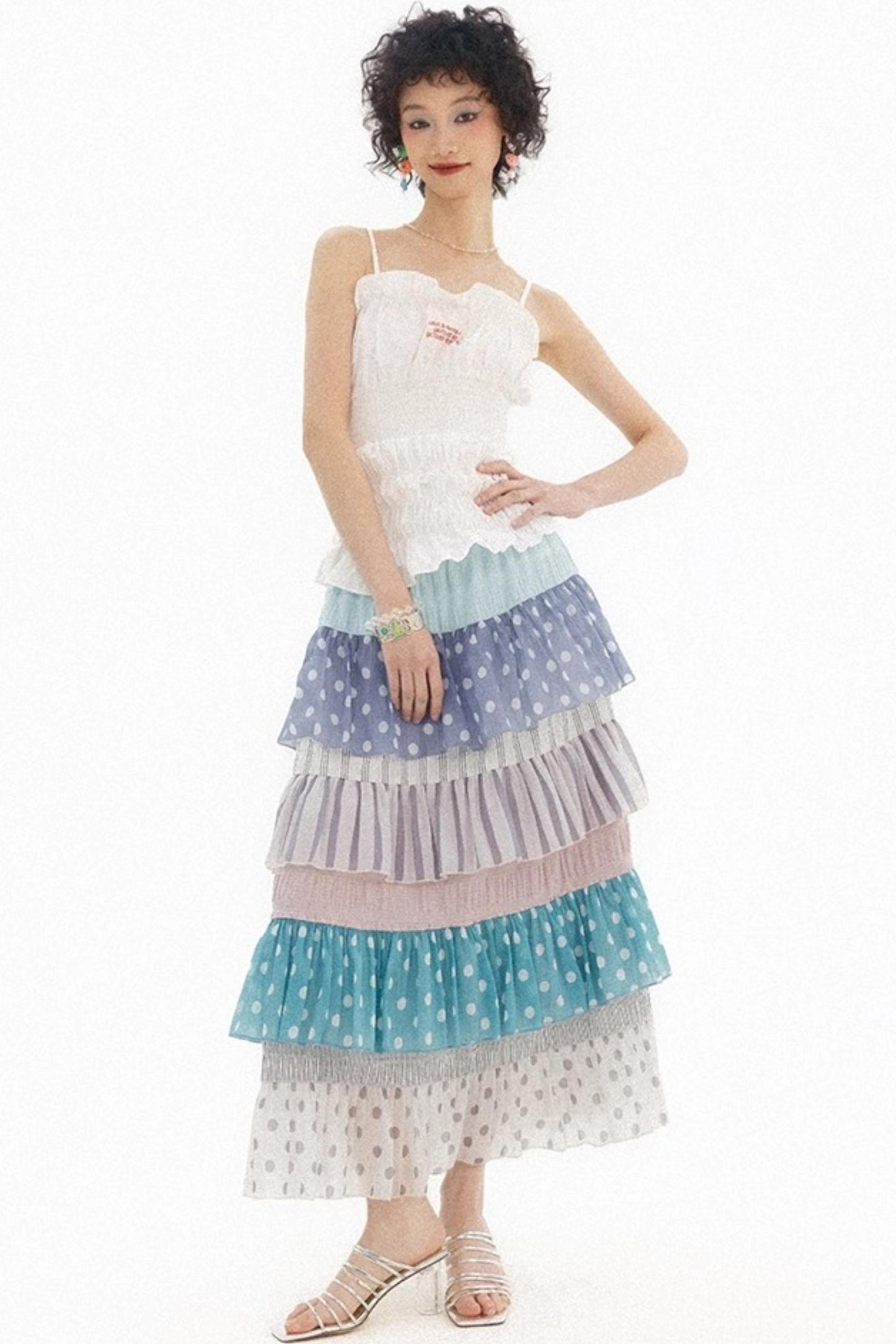 Sea Polka Dot Skirt