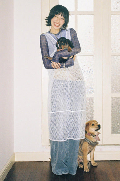 Misty Starfish Lace Dress