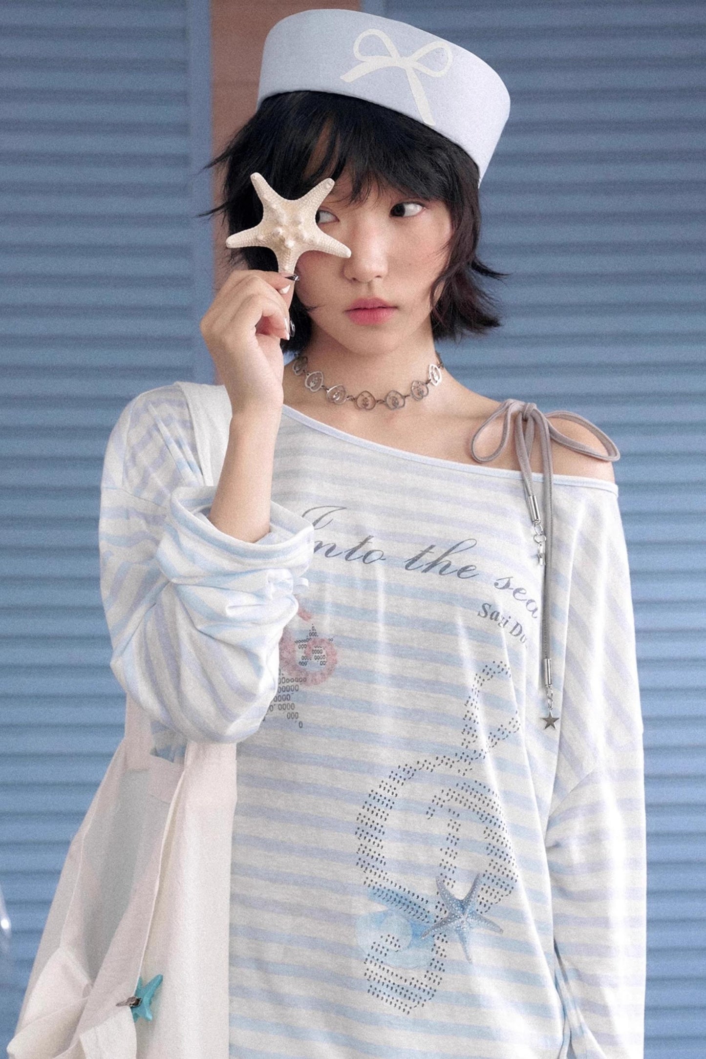 Ocean Striped Summer Smock Set-Up