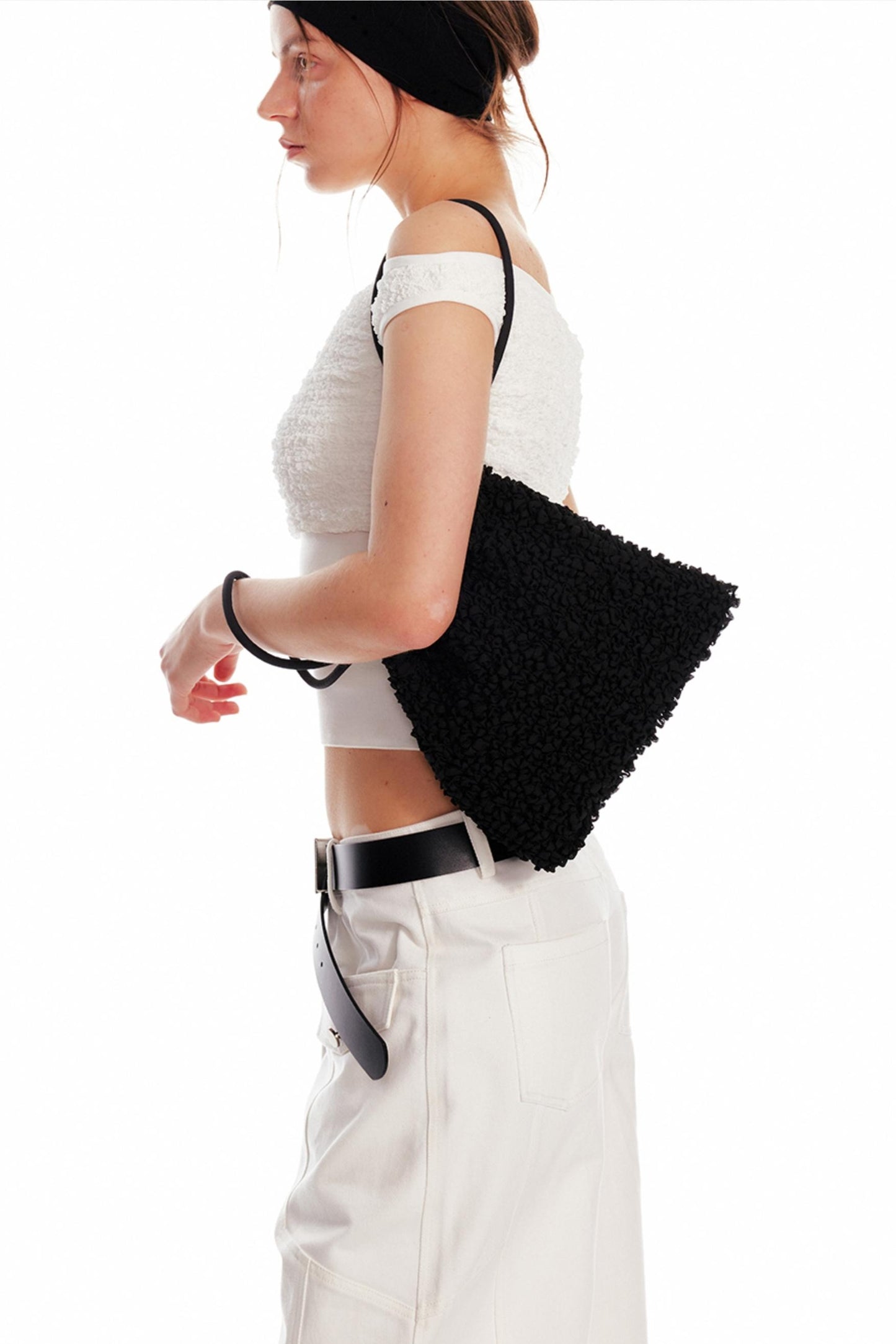 Chic Floral Pleat Bag