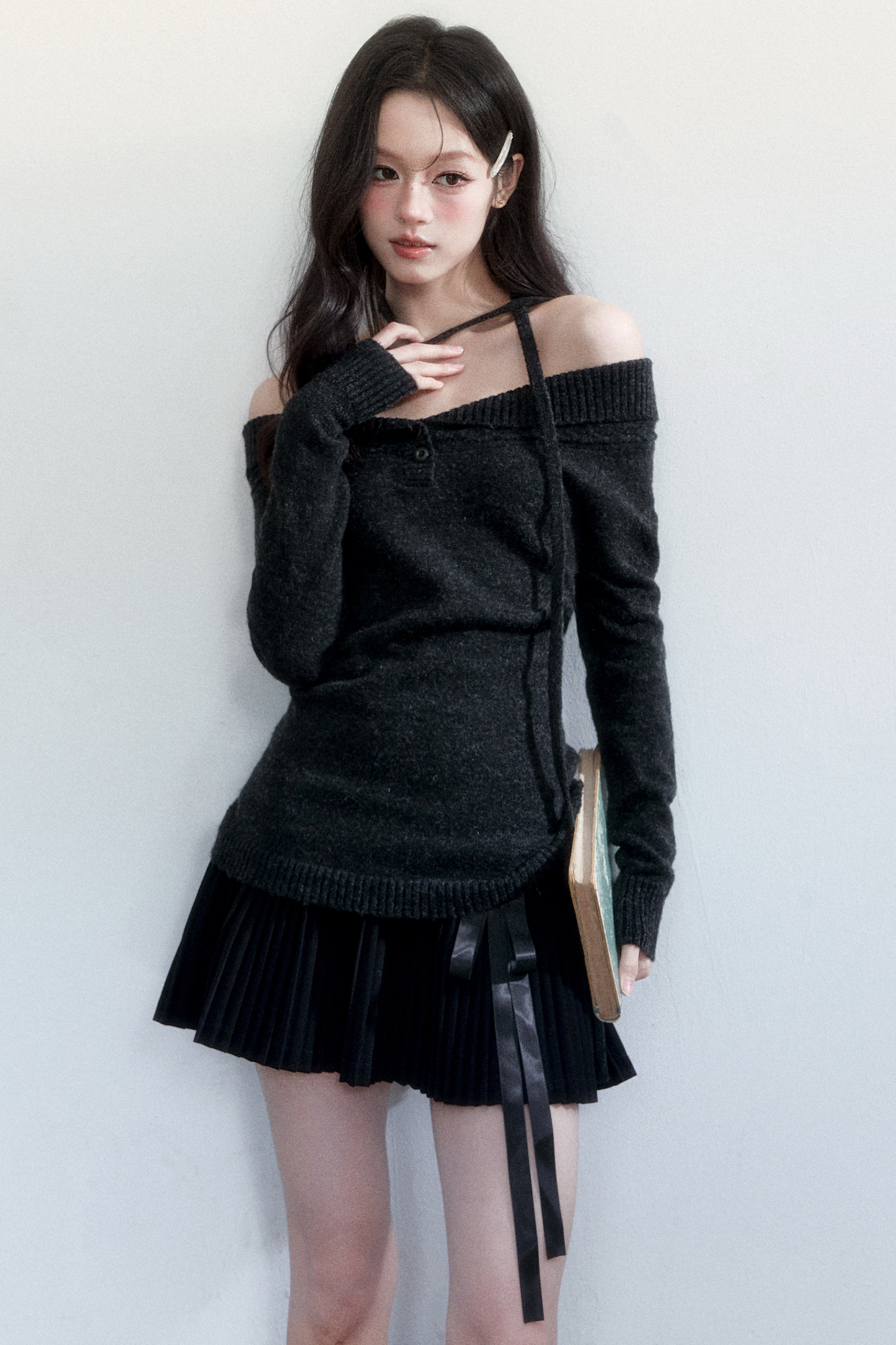 Snow Creek Off-Shoulder Sweater