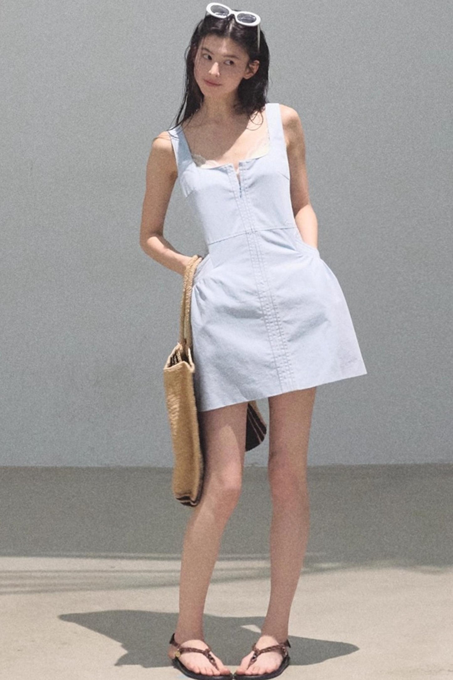 Clear Blue Sky Denim Dress