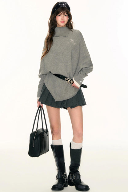 Embroidery Logo Cape Knitwear