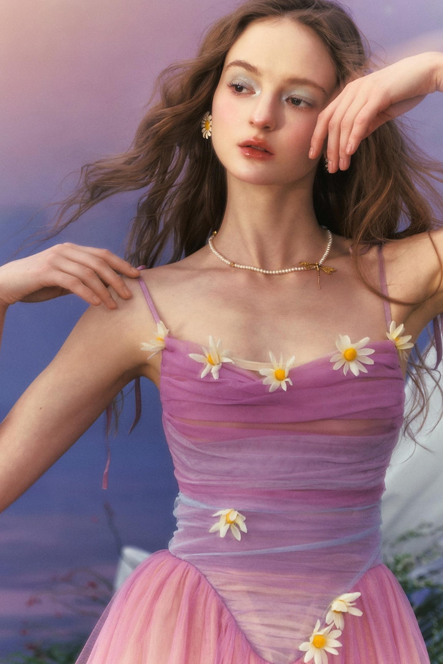 Purple Dreams Halter Dress